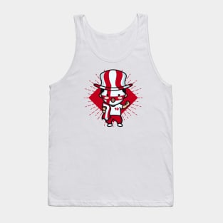 Cute England Football Fan // Kawaii Cute English Soccer Supporter Tank Top